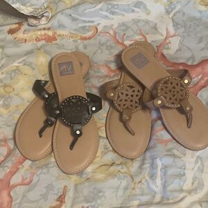 DV by Dolce Vita Black and Tan Sandals
Set of 2